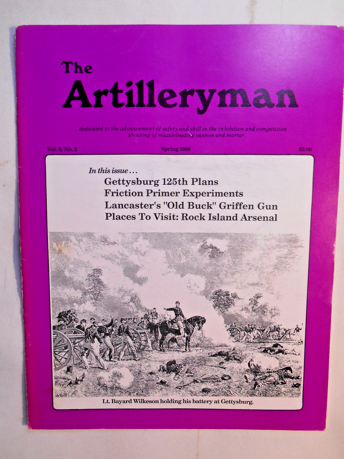 Lot of 3 Artilleryman Mags. Civil War Cannons, Howitzer, History