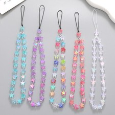 Mobile Strap Phone Charm Beads Chain Jewelry Crystal Stone Anti-Lost Lanyard