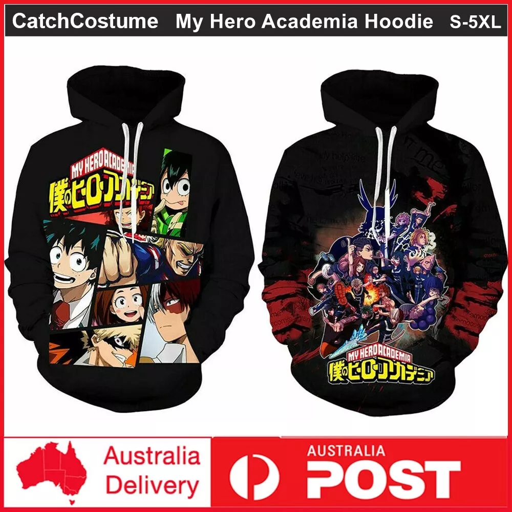 Anime My Hero Academia Hoodie Casual Sweater Sweatshirt Pullover Jacket Unisex