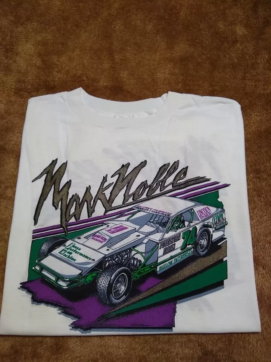 Vintage Mark Noble Racing Shirt Size 2XL Purple Green Made USA Cars  Intensitee
