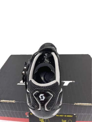 New Scott Men's Bike Footwear Road Pro Black Gloss Size EU 45 / US 11 With Box - Picture 12 of 23