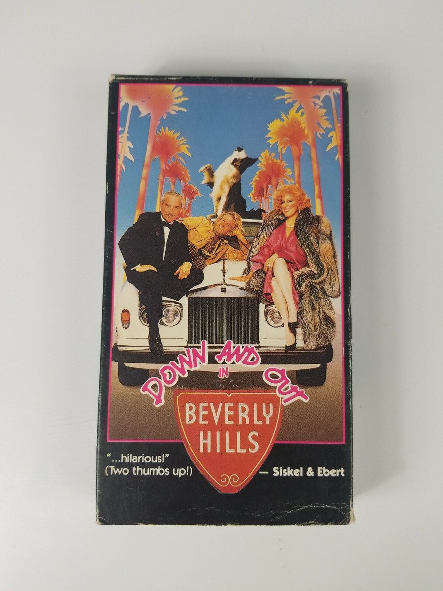 Down And Out In Beverly Hills VHS Movie Starring Nick Nolte Bette