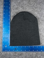 Beanie Toque Youth Boys One Size Gray Knit 100 Acrylic Winter Ski Skater