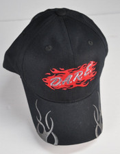 DARE Flames Embroidery Fire Flaming logo Black Strapback Anti Drug Guy Fieri
