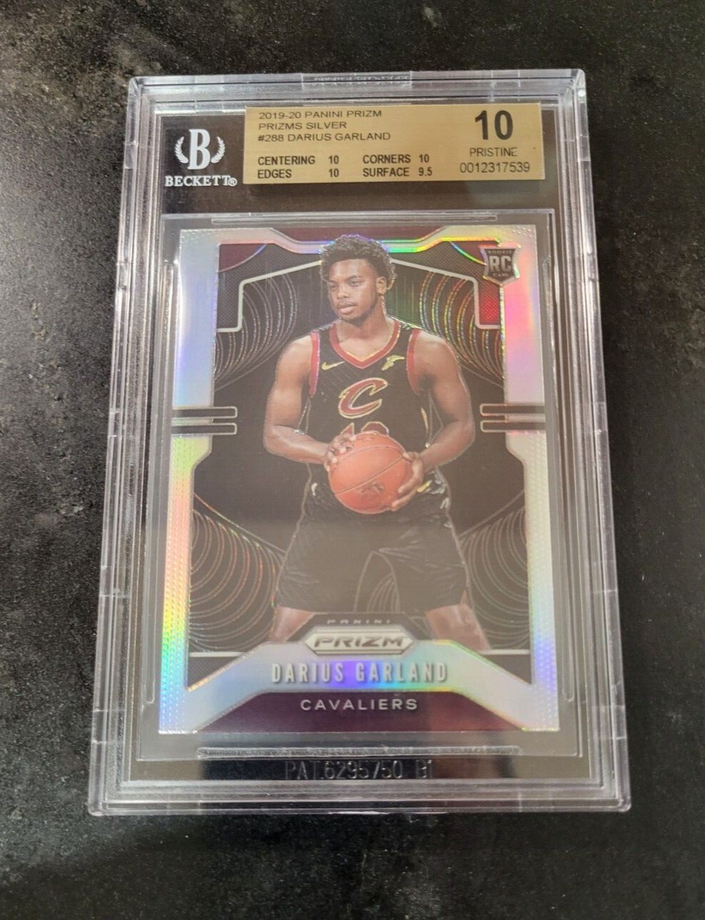 2019-20 Darius Garland Panini Prizm Silver BGS 10 Pristine Rookie Card RC POP 12
