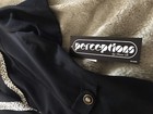 Black Jacket W/Leopard Like Trim & Matching SolId Black Skirt. Perceptions Sz 14 — photo 9