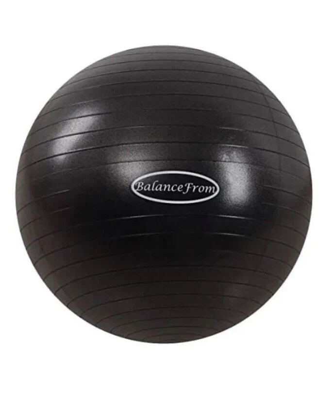 BalanceFrom Anti Burst Slip Resistant XXL Exercise Ball Black