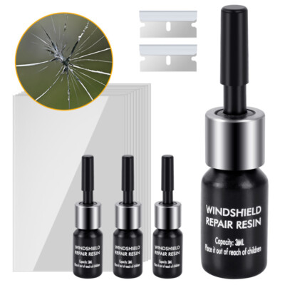 Glas Reparatur Set Windschutzscheibe Steinschlag Komplett Set Auto Flüssigkeit