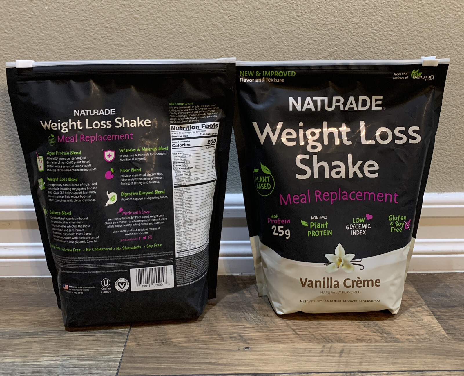 2 Naturade PlantBased Weight Loss High Protein Shake 2.5Lb x2 Vanilla Creme 79911055010 eBay