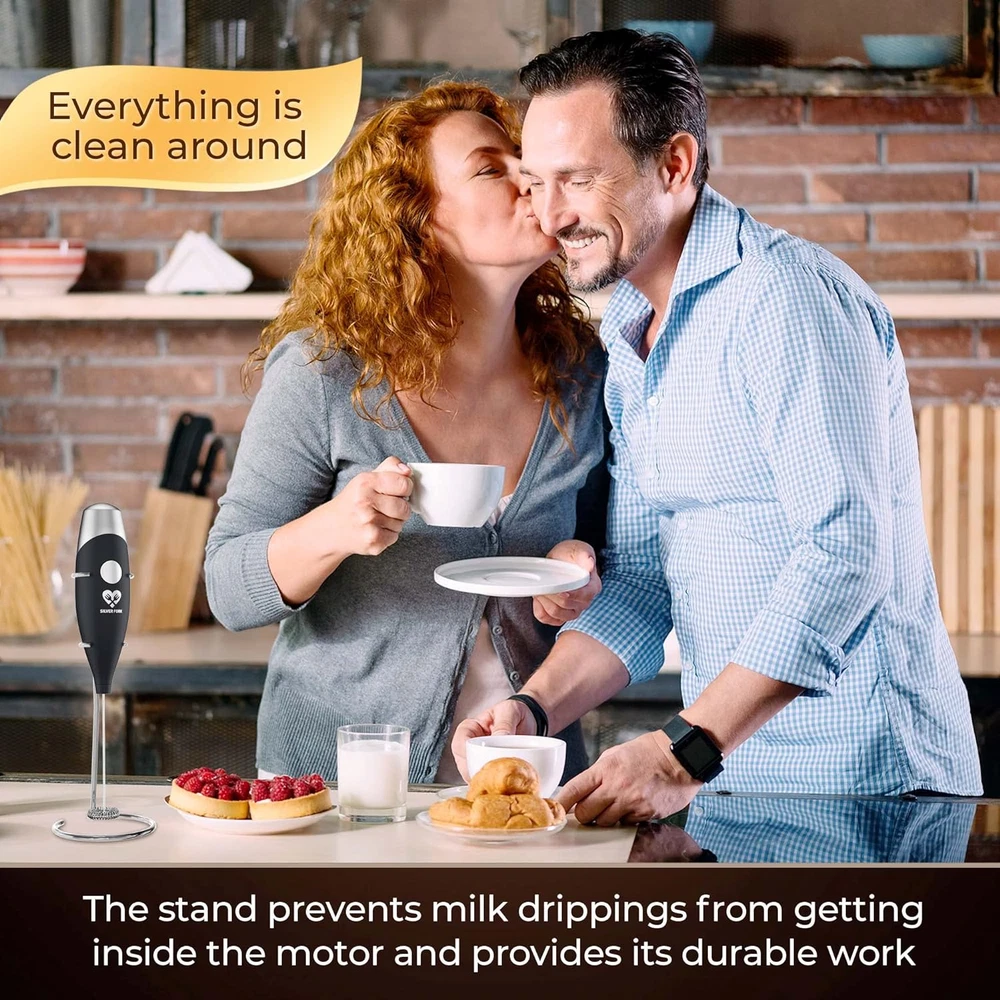 Milk Frother Handheld Battery Operated Foam Maker Electric Wand Mini Drink Mixer Milk Frother Handheld Battery Operated Foam Maker Electric Wand Mini Drink Mixer