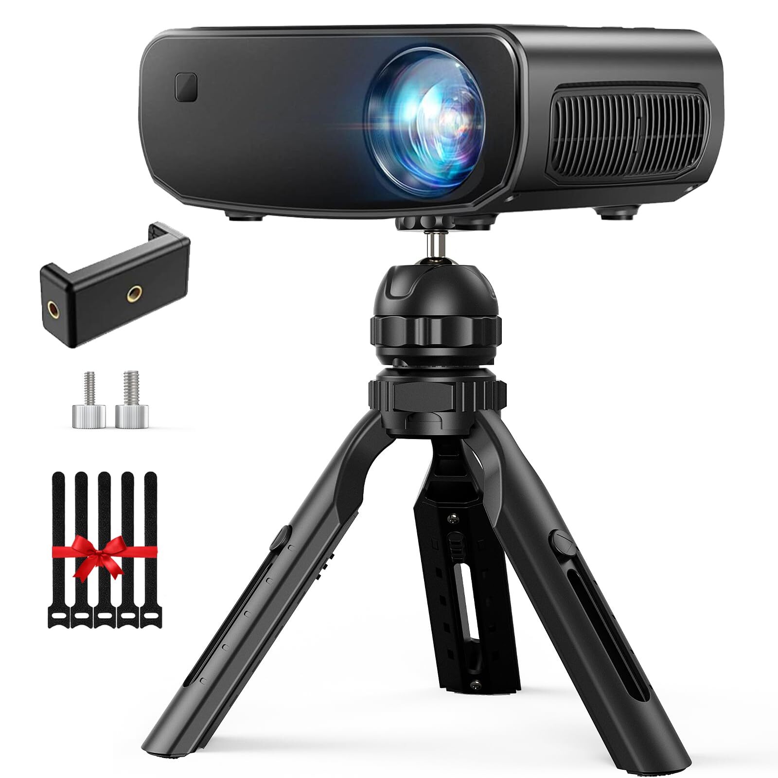 Mini Projector Tripod Stand Adjustable for DSLR Cameras & Tabletop Phones-image