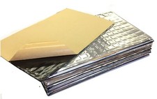 Heavy Sound Deadening Mat 2.5mm Silver 10 Sheets Pack 300mm x 400mm Car Truck