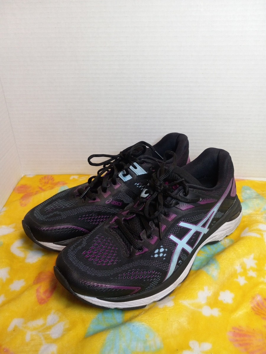 Asics GT-2000 Womens Shoes Size 10 Black Purple Running Athletic Sneakers