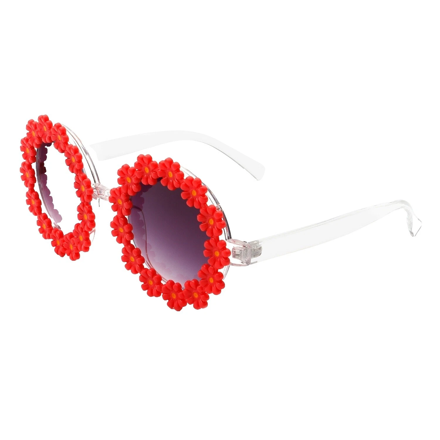 Gafas de sol redondas de flores para Mujeres