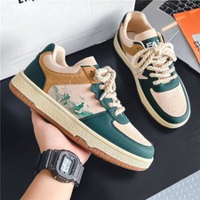 Lace-up Casual Shoes Men Soft Thick Sole Fashion Comfortable Breathable Flats Sn