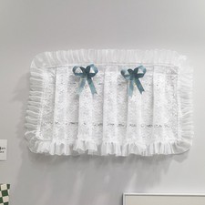 Ruffle Mesh Curtain for Electrical Box Dustproof Cupboard Door Curtain Lace 