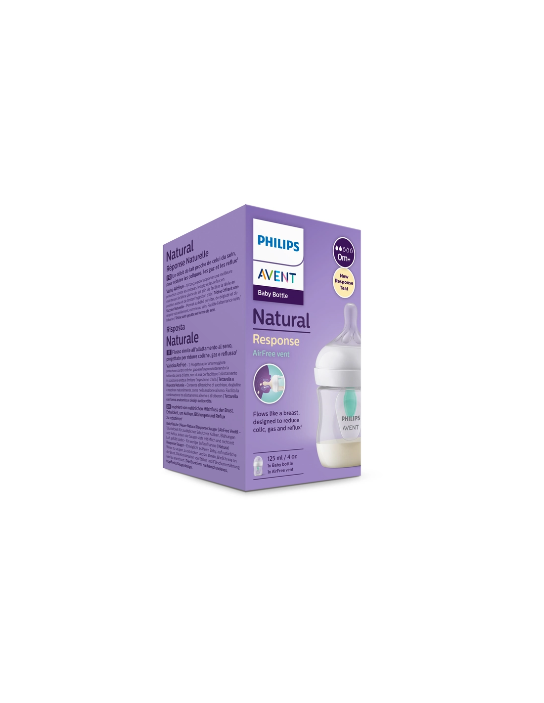 AVENT BIB NAT 3,0 AF TRA 125ML - Immagine 2