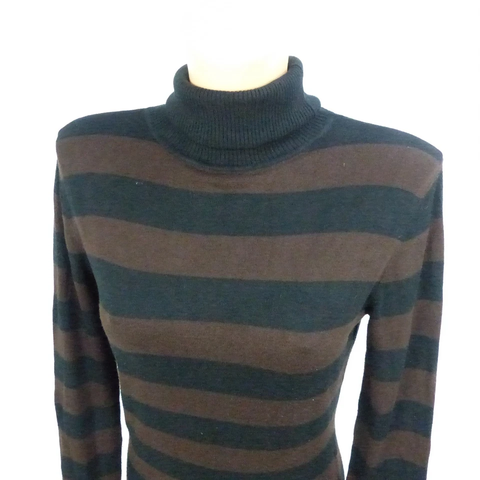 MNG SUIT MANGO Strickkleid Rollkragen Blockstreifen Gr. L 40 (BF314) - Bild 2 von 2