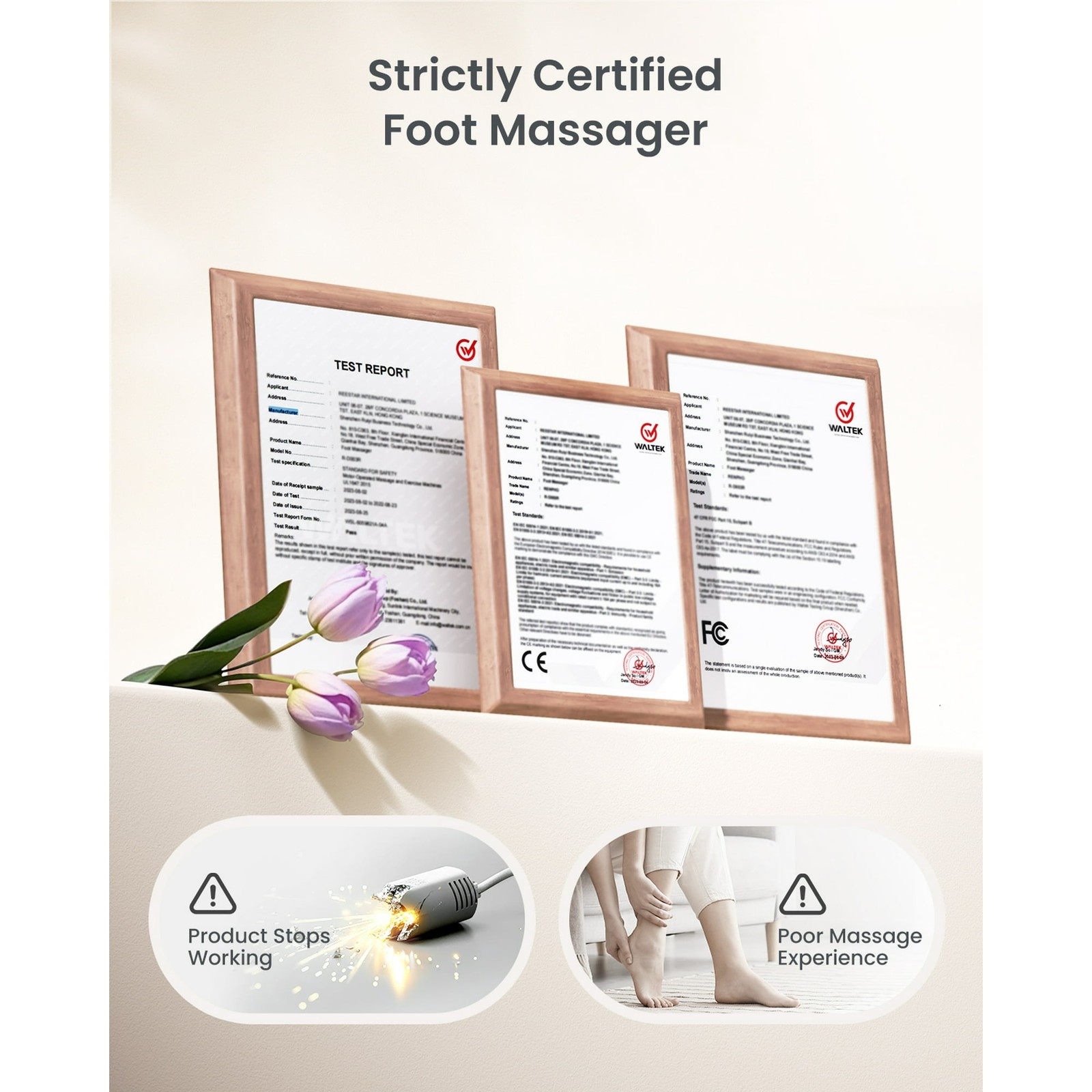 RENPHO Foot Massager with Heat, Shiatsu Deep Kneading for Tired Muscles, FSA HSA