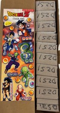 300 Filled Dragon Ball Z Stickers Vending Machine Trading Folders 3''x 4.5'' DBZ