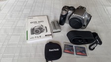 Canon 300d Body, Battery, 2x 2gb CF Cards, strap, instructions And Sandisc Pouch