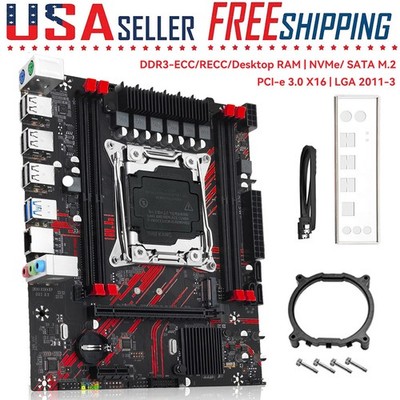 X99 Motherboard LGA 2011-3 DDR3 RAM Memory w/ SATA/NVME M.2 SATA 3.0 PCIe 3.0