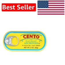 Delicious Anchovy Fillets in Olive Oil - 3 Pack of 2 oz Tins for Simple Meals