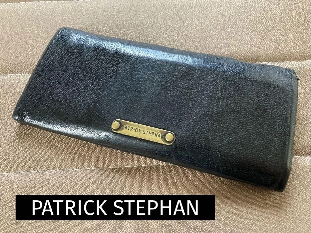 Portefeuille long PATRICK STEPHAN noir 18 cm x 8,5 cm