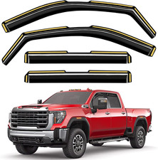 In-Channel Window Rain Guards Fit for Truck Chevy Silverado/Gmc Sierra 2500HD 35