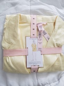 victoria secret signature satin pajama short set yellow