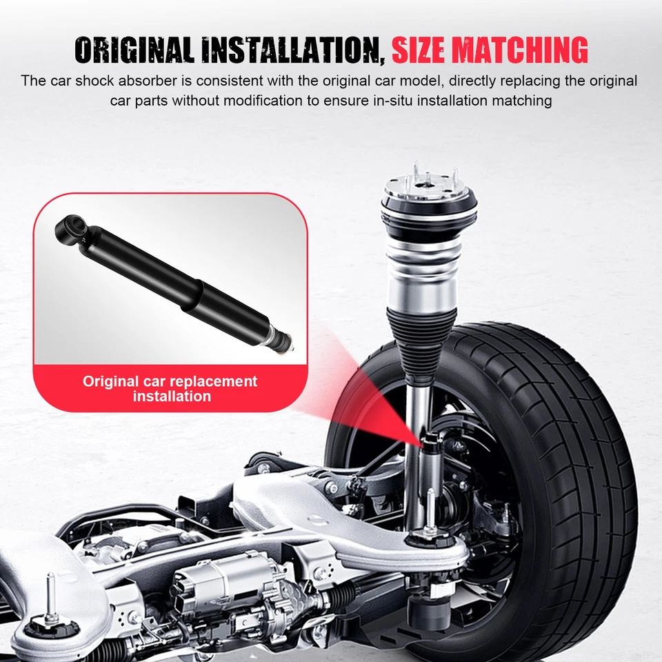 Conjunto de puntal de amortiguador trasero delantero de 4 piezas para Ford E-150 Econoline Club Wagon 1992-06 Foto 4 de 4