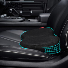 Wedge Car Seat Cushion Memory Foam Car Truck Coccyx Seat Pillow For Driving - S