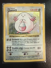 Chansey 003/102 Base Set (Shadowless) Holo HP