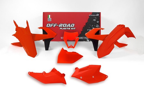 Rtech Plastikkit Passt An KTM Exc(F) XC-W 125 250 350 450 500 17-19 Neonorange-image
