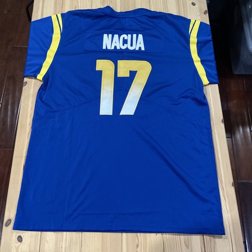 PUKA NACUA Unsigned Custom Los Angeles Sewn New Football Blue Jersey Size Large - Picture 2 of 6