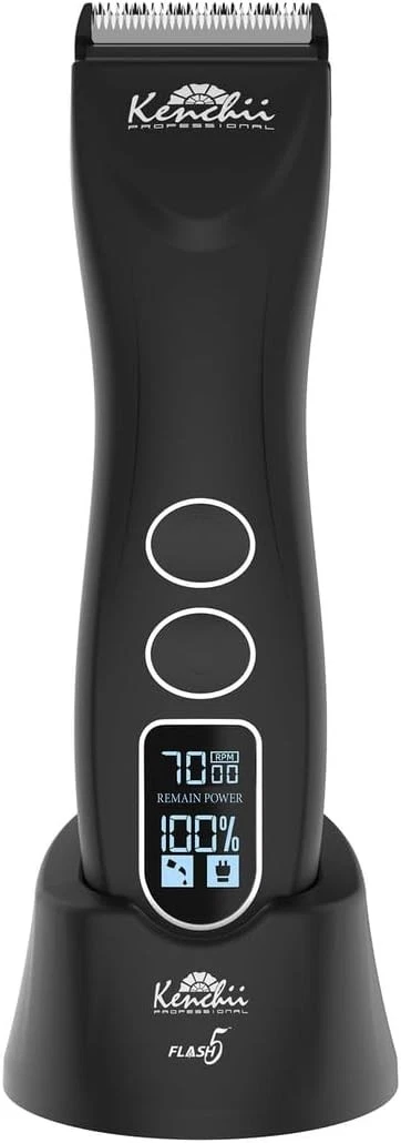 Kenchii Flash 5 Matte Black Pet Grooming Clipper 5in1