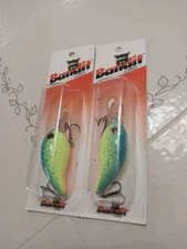 Nos Pre Pradco Bandit Crankbaits Series 200 Blue Splatter Back Lot Of 2 Nice