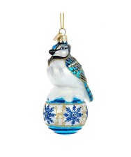 Noble Gems  Glass Bird Ornament NB1808 w
