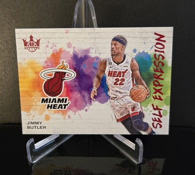 #'d/149   JIMMY BUTLER SP 2023-24 Panini Court Kings Self Expression Ruby Red