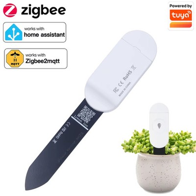 Tuya Zigbee Soil Moisture Temperature Humidity Sensor Smart Garden Phone App