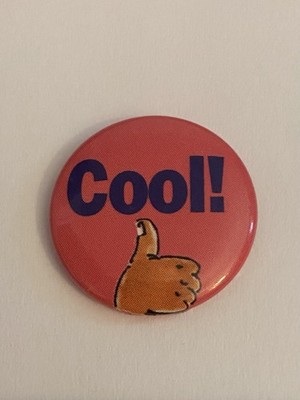 Cool! American Girl Grin Pins 131 1994 Pin Back Button P197
