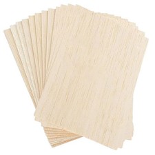 Wood Sheet for Crafts 20PCS Unfinished Wood Sheets Thin Wooden Pieces for6420