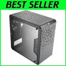 Compact Black PC Case with Airflow Design
