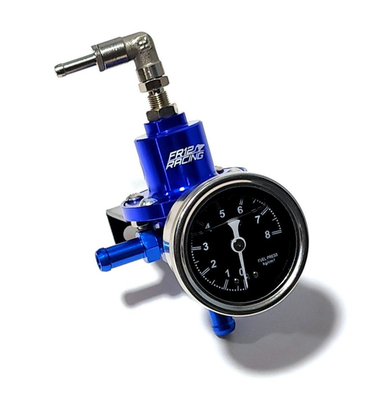 #ad #ad ADJUSTABLE FR12 RACING BLUE FUEL PRESSURE REGULATOR GAUGE BK ACURA INTEGRA GS LS $26.85