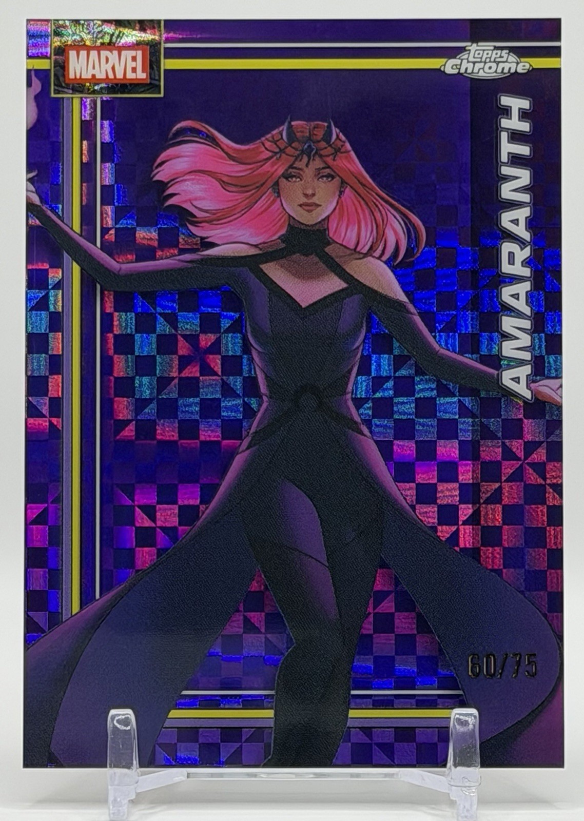Amaranth 2026 Topps Chrome Marvel #004 Purple X-Fractor /75