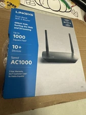 Linksys E5350 Dual-Band WiFi 5 Router AC1000 Open Box New