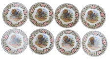 8 Dessert / Salad Plates Thanksgiving Churchill Myott Factory Colombia 7-inch #1