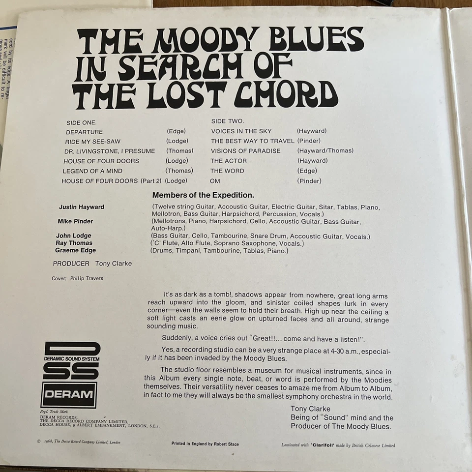 The Moody Blues - In Search Of The Lost Chord, LP, (Vinyl) EXCELLENT CONDITION - Image 2 of 4