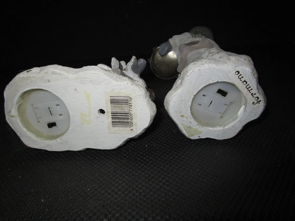 2er Set Dekofigur Winterkinder mit Licht -LED, grau,Formano, Unikat, Weihnachten - Bild 4 von 4