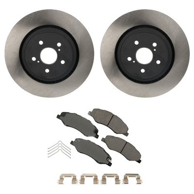 ADVICS Front & Rotors Akebono ProACT Ceramic Disc Brake Pad Kit For Highlander